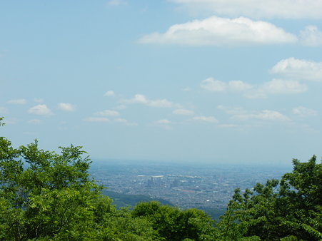 ０６．高尾山山頂から八王子方面遠景