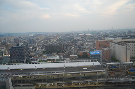 京都駅ビル　屋上からの眺め