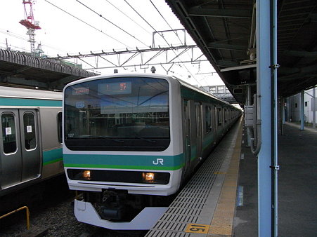 E231系常磐線(取手駅)