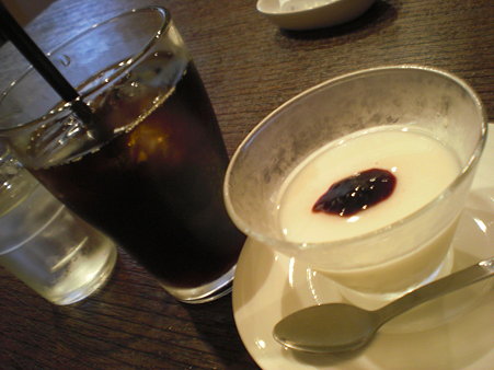 杏仁豆腐＆アイスコーヒー