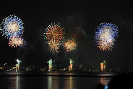 諏訪湖花火2009