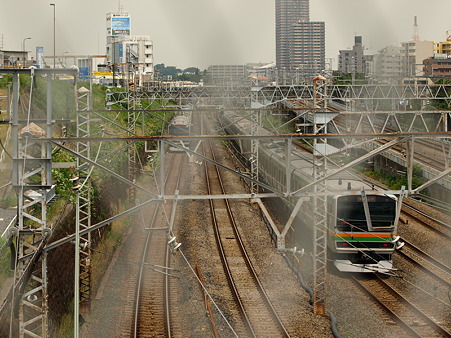 E231系東海道本線とE231系湘南新宿ライン(東神奈川)