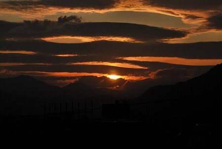 夕日