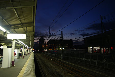 甲府駅の夕景