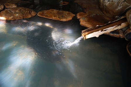 渓流の湯・湯口