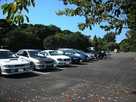 白爪キャンプ場駐車場1