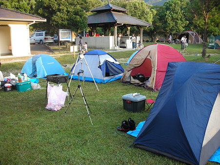 白爪キャンプ場朝